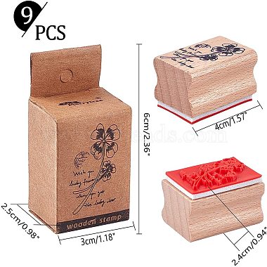 Wooden Stamps(AJEW-NB0001-25)-2