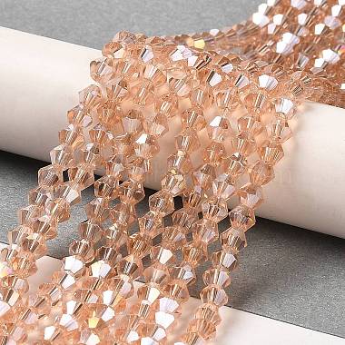 Transparent Electroplate Glass Beads Strands(GLAA-F029-4mm-A12)-4