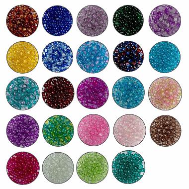 24 Colors Spray Painted Crackle Glass Beads(CCG-JQ0001-03-8mm)-2