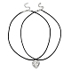 2Pcs 2 Style Alloy Split Heart Matching Pendant Necklaces Set(NJEW-JN04552)-1