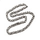 202 Stainless Steel Byzantine Chain Necklaces(STAS-A100-02P)-2