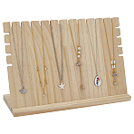 Wood Jewelry Display Stand, Bracelet and Necklace Rack, Blanched Almond, 29.5x9.5x19cm(ODIS-WH0030-177A)