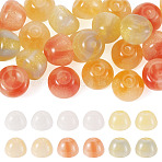 30Pcs 3 Colors Resin UV Reactive Beads, Color Changing Beads, Apple, Mixed Color, 11x8mm, Hole: 1.5mm, 10pcs/color(RESI-TA0005-67A)