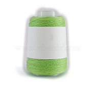 280M Size 40 100% Cotton Crochet Threads, Embroidery Thread, Mercerized Cotton Yarn for Lace Hand Knitting, Lawn Green, 0.05mm(PW-WG92339-03)