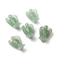 Natural Green Aventurine Angel Decor Healing Stones, Energy Reiki Gifts for Women Men, 28~29x21~22.5x14~15mm(G-G864-01A-01)