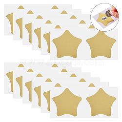 50Pcs Coated Scratch Off Film Password Sticker, DIY Scraping Award Card, Star, Gold, 127x66x0.1mm(DIY-TA0015-47B)