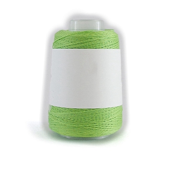 280M Size 40 100% Cotton Crochet Threads, Embroidery Thread, Mercerized Cotton Yarn for Lace Hand Knitting, Lawn Green, 0.05mm