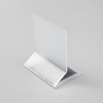 L-Shaped Plastic Closet Shelf Dividers, Organizer Divider Separator Clapboard for Supermarket, Kitchen, Office, Home Storage, Clear, 90x68.5x110mm
