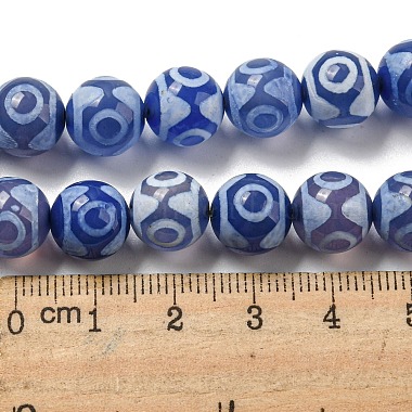 Blue Tibetan Style dZi Beads Strands(TDZI-NH0001-A03-02)-5