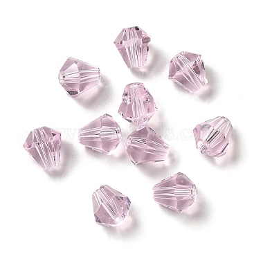 Plum Diamond K9 Glass Beads