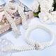 2Pcs 2 Style ABS Plastic Pearl Braided Stretch Chain Belts with Alloy Oval Clasp(AJEW-CP0001-66)-6