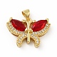 Brass Micro Pave Cubic Zirconia Pendants(KK-B059-34G-B)-1