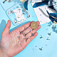 32Pcs Hammered Brass Stud Earring Findings(KK-BBC0023-13)-3