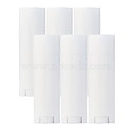DIY Empty Lipstick Bottle, Lip Gloss Tube, Lip Balm Tube, with Cap, White, 6.65x2x1.3~1.7cm(DIY-BC0009-26A)