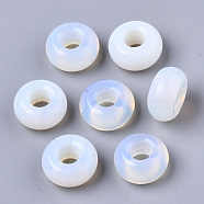Opalite European Beads, Large Hole Beads, Rondelle, 14x7mm, Hole: 5~6mm(X-G-S359-073)