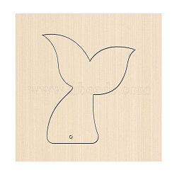 Wood Cutting Dies, with Steel, for DIY Scrapbooking/Photo Album, Decorative Embossing DIY Paper Card, Fish Pattern, 80x80x24mm(DIY-WH0169-89)