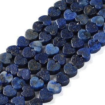 Dyed Natural Lapis Lazuli Beads Strands, Heart, 4x4x2mm, Hole: 1mm, about 87~91pcs/strand, 13.78''~14.17''(35~36cm)