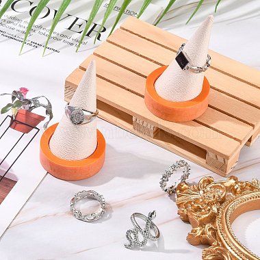 Resin Artificial Marble Jewelry Ring Displays(AJEW-H117-16)-5