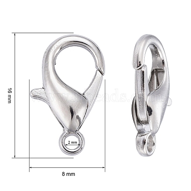 Zinc Alloy Lobster Claw Clasps(X-E106)-4