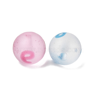 Frosted Handmade Lampwork Beads(LA-CBA5635-01B)-2