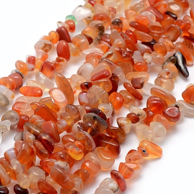 perles de cornaline naturelle / agate rouge(G-P332-34B)-1
