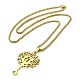 304 Stainless Steel Pendant Necklaces for Women Men(NJEW-G123-05G)-3
