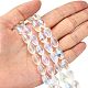 Chapelets de perles en verre galvanoplastique(EGLA-E010-8x12mm-AB01)-5