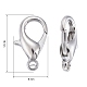 Zinc Alloy Lobster Claw Clasps(X-E106)-4