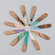 Resin & Walnut Wood Pendants(X-RESI-S389-039A)-1