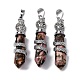 Natural Rhodonite Pendants(G-A241-01P-16)-1