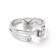 Crystal Rhinestone Butterfly Finger Ring(RJEW-D120-09P)-2