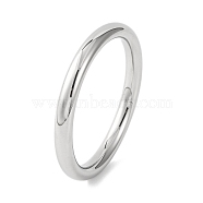 Plain 304 Stainless Steel Bangles for Women, Stainless Steel Color, Inner Diameter: 2-3/8 inch(6.15cm)(BJEW-B104-33C-P)