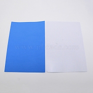 Sponge EVA Sheet Foam Paper Sets, With Adhesive Back, Antiskid, Rectangle, Dodger Blue, 30x21x0.1cm(AJEW-WH0017-48B)