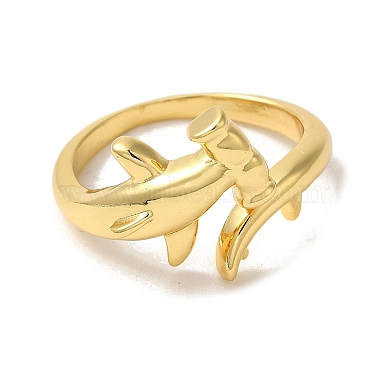 Rack Plating Brass Cuff Rings for Women(RJEW-G325-04E-G)-2