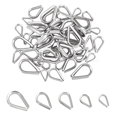 Unicraftale 60Pcs 5 Style 304 Stainless Steel Wire Guardian and Protectors(STAS-UN0023-79)-2