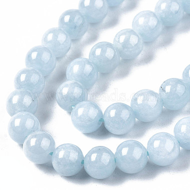 Natural Chalcedony Beads Strands(G-S333-6mm-004)-3