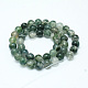 Natural Moss Agate Beads Strands(G-I199-06-6mm)-2
