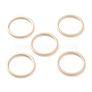 Brass Linking Rings, Long-Lasting Plated, Round Ring, Real 24K Gold Plated, 15x1mm, Inner Diameter: 13mm(X-KK-Y003-03F-G)
