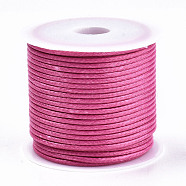 Waxed Polyester Cords, for Jewelry Making, Light Coral, 1.5mm, about 10m/roll(X-YC-R004-1.5mm-01)