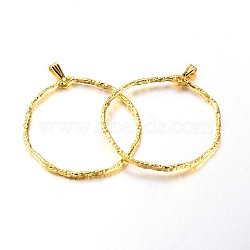 Ring Brass Big Pendants, Golden, 45x42x2mm, Hole: 5x2mm(KK-M171-05G)