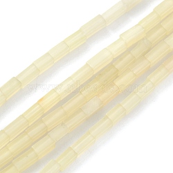 Natural Lemon Jade Beads Strands, Cuboid, 3.5~6x2.2x2.2mm, Hole: 0.9mm, about 79~83pcs/strand, 15.04~15.24''(38.2~38.7cm)(G-C301-07)