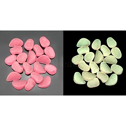 Plastic Imitation Luminous Stone Display Decoration, Nuggest, Hot Pink, 27mm(PW-WG21176-03)