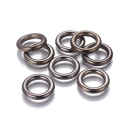 CCB Plastic Linking Rings, Ring, Gunmetal, 22x4mm, 14mm Inner Diameter(CCB-P004-43B)