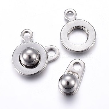 Stainless Steel Color 201 Stainless Steel Snap Clasps