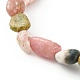 Детские эластичные браслеты из натурального турмалина(BJEW-JB06250-03)-5