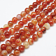 Natural Red Agate Bead Strands(X-G-G880-05-6mm)-2