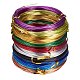 Pack of 10 rolls Multicolor Round Aluminum Wire Jewelry Making Beading Craft Wire(AW-PH0001-01-1.5mm)-1