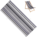 Stripe Chair Cloth Canvas, Beach Chair Cloth Replacement Supplies, Gray, 1140x430mm(AJEW-XCP0003-60)