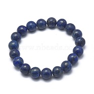 Natural Lapis Lazuli Bead Stretch Bracelets, Dyed, Round, 2-1/8 inch~2-3/8 inch(5.5~6cm), Bead: 8mm(X-BJEW-K212-B-047)