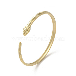 304 Stainless Steel Snake Cuff Bangles, Golden, Inner Diameter: 2-1/8 inch(5.25cm)(BJEW-A003-02G)